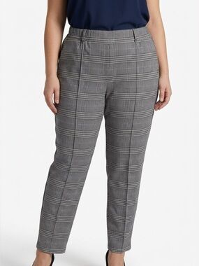 LANDS END PLAID TROUSERS SIZE WOMENS LARGE